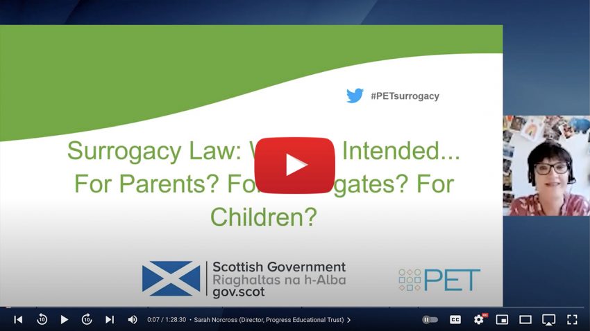 Surrogacy Law Reform – recommended viewing