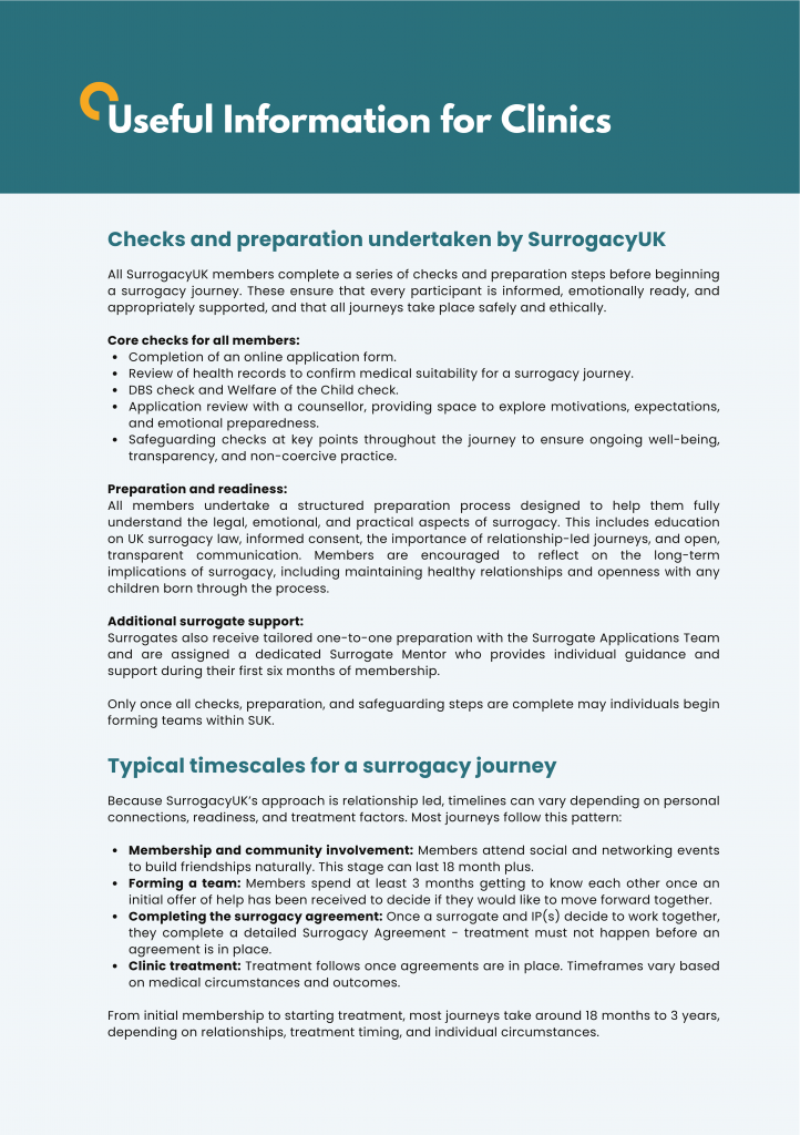 Guidance for Fertility Clinics (10)